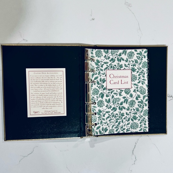 Vintage Caspari Christmas Card List Book Constance Depler New Sealed + Cards - Picture 4 of 5